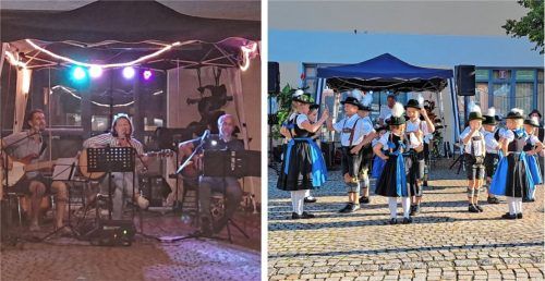Zugunsten von Raubling traten die jungen Trachtler von Waging am See und die Musikergruppe „Nameless“ (linkes Bild) Anfang September beim Benefizkonzert in der Marktgemeinde im Landkreis Traunstein auf. Foto RE