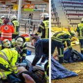 Umgestürztes Gerüst bei Konzert – Einsatz für rund 50 „Verletzte“