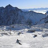 Ski-Start auf der Zugspitze
