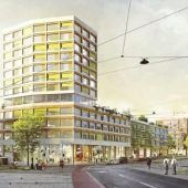 Urbanes Wohn- und Geschäftsviertel