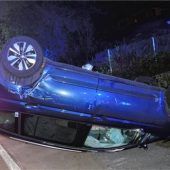 Unverletzt nach Überschlag