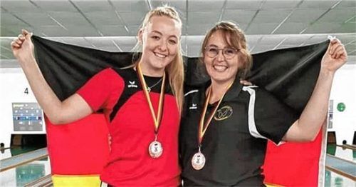 Andrea Wachinger und Manuela Müller sicherten sich Bronze im Paarlauf.