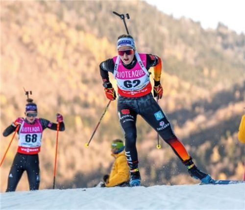 Anna Weidel vom WSV Kiefersfelden dominierte auf der Laufstrecke.Foto Ernst Wukits