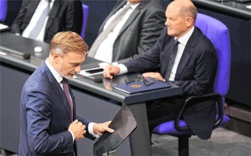 Christian Lindner, FDP-Parteivorsitzender, spricht nach der Regierungserklärung von Bundeskanzler Olaf Scholz (SPD). Themen sind unter anderem das Ende der Ampelkoalition und die bevorstehende Neuwahl des Bundestags. Foto dpa