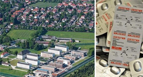 Claudia Jaworski prangerte öffentlich an, dass ihrem Bruder in der JVA Bernau wohl die Substitution verweigert wurde. Sie schmuggelte daher Subutex-Tabletten (Symbolbild) zu ihm ins Gefängnis. Nun stand sie wegen übler Nachrede vor Gericht. Foto Collage: Foto Berger/ picture alliance / dpa | Zollfahndungsamt Hamburg