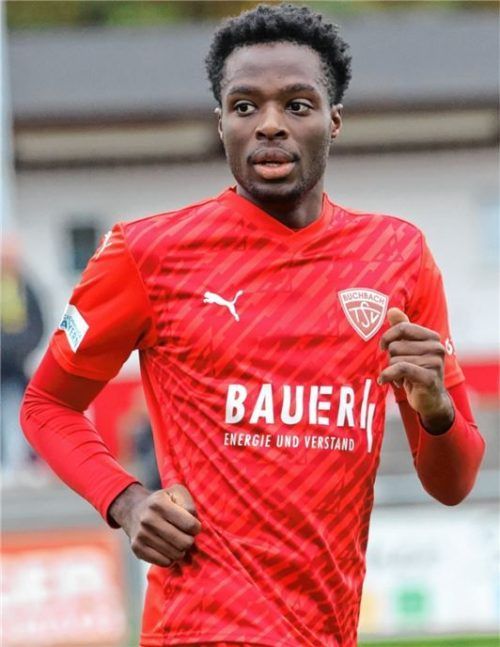 Daniel Muteba war Doppel-Torschütze für den TSV Buchbach in Bamberg.Foto Michael Buchholz