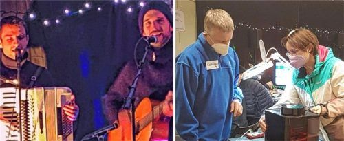 Das erste Aiblinger Repair-Café des Vereins „Raum&Zeit“ musste noch unter Corona-Auflagen durchgeführt werden. Dem Erfolg tat das keinen Abbruch, die Stimmung war bestens. Es wurde sogar Musik gemacht. Foto re