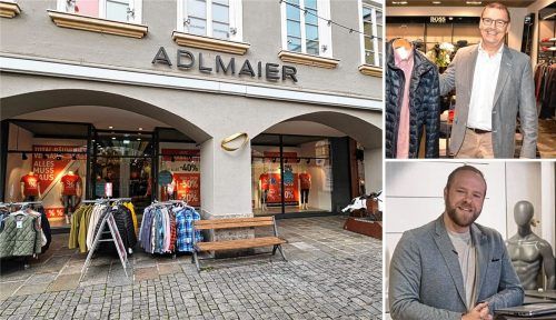 Das Modegeschäft „Adlmaier for Men“  von Paul Adlmaier übernimmt bald Sebastian Heppel (unten) aus Trostberg. Foto Montage: Wildauer/Schlecker/Privat