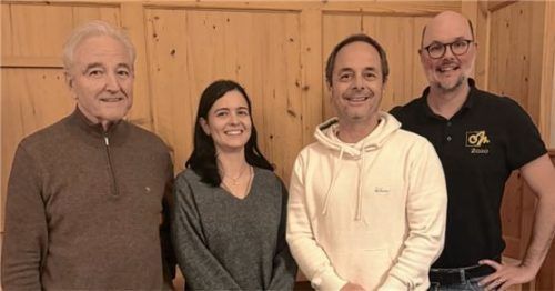 Der bestätigte SFL-Vorstand: (von links) Kassier Knut Hoffmann, Zweite Vorsitzende Claudia Misof, Vorsitzender Thomas Bauer und Schriftführer Paul Reiprich.Foto re