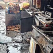 Döner-Laden gerät in Brand