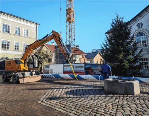 Der Maibaum aus dem Jahr 2021 hat die Standfestigkeitsprüfung nicht bestanden. Foto re