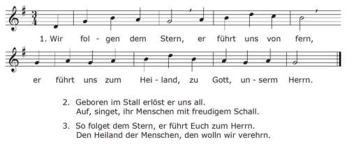 Der Stern ist das Symbol für Weihnachten. Nach überlieferten Motiven neugestaltet, EBES 1997.