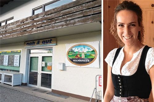 Derzeit hat der kleine Supermarkt an der Hauptstraße in Vagen geschlossen. Doch Franziska Stadler (26) wird das Geschäft weiterführen. Foto Mathias Weinzierl, re