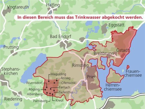 Die Abkochverfügung wurde am Mittwoch auf weitere Orte ausgeweitet. Klinger