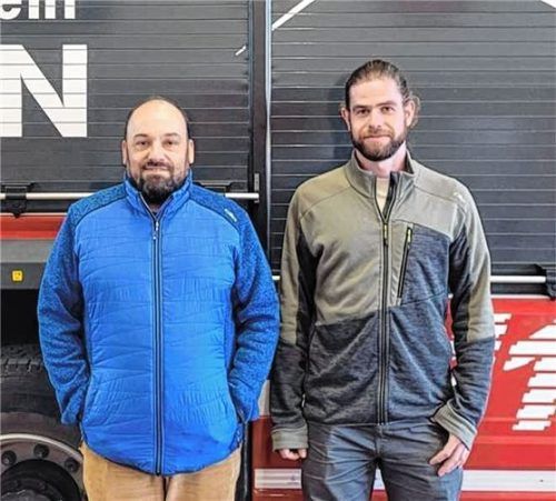 Die ehemaligen Bergener Kommandanten Tobias Schwaiger und Michael Freitsmiedl sind zurückgetreten. Foto Feuerwehr Bergen