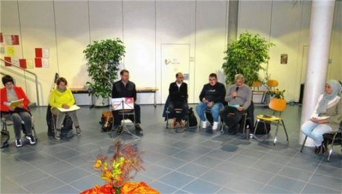 Drei Religionen beim Friedensgebet. Foto baumann