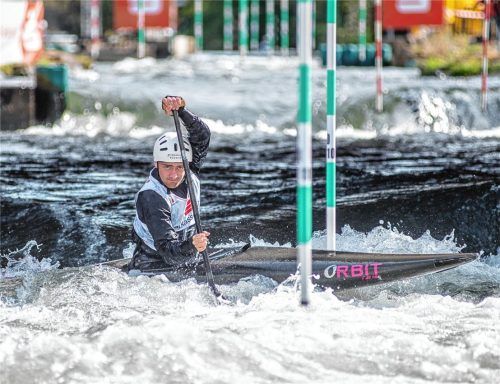 Elias Kuschinsky vom Kajak-Klub Rosenheim wurde Zehnter im Canadier-Einer. Foto KKR