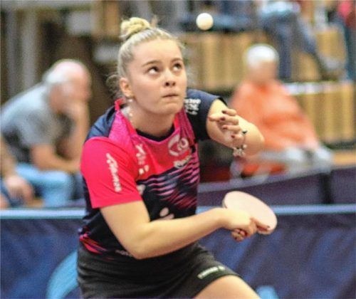 Hana Arapovic war mit zwei Einzelerfolgen und einem Sieg im Doppel Kolbermoors erfolgreichste Spielerin.Foto Gerhard Erlich