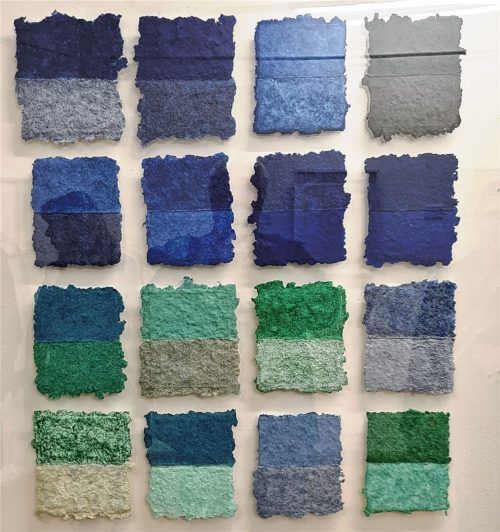 Helmut Dirnaichner: „Farbtafel blau grün“Foto giesen