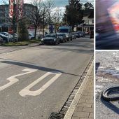 Zwei schwere Radlunfälle in der Stadt