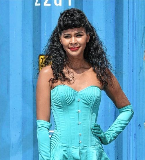 Lijana Kaggwa spricht über ihre Mobbing-Erfahrungen. Das Bild stammt aus dem Jahr 2020, in dem sie aus dem Finale der Topmodel-Show freiwillig ausstieg. Foto Jens Kalaene (dpa)