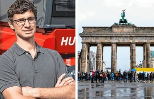 Markus Huber ist Mitinitiator einer Großkundgebung, die morgen in Berlin stattfindet. Foto Huber/dpa