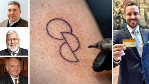 Mehrere Landtagsabgeordnete verschiedener Fraktionen haben sich ein Organspende-Tattoo stechen lassen. Gegenüber dem OVB haben Daniel Artmann (CSU, rechts), Josef Lausch (FW, links oben), Sebastian Friesinger (CSU, links Mitte) und Franz Bergmüller (AfD) verraten, wie sie zum Thema stehen und ob sie mitgemacht haben. Fotos dpa/CSU/FW/re