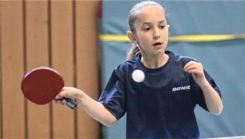 Rosalie Lex vom ASV Eggstätt setzte sich in der Altersklasse 13 im Finale durch.Foto Gerhard Erlich