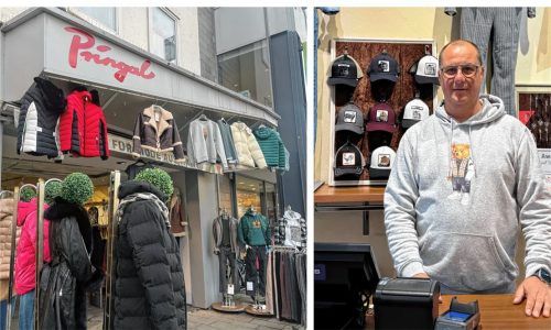 Thomas Pringal schließt sein Geschäft „Pringal Fashion“ in der Münchener Straße in Rosenheim. Fotos Heise/privat