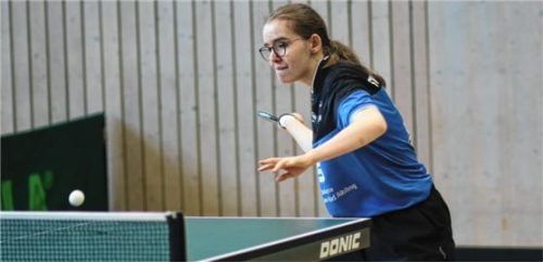 Vanessa Reinhardt sicherte Kolbermoors Jugend zumindest einen Punkt.Foto Gerhard Erlich