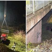 Fahrschüler verliert Kontrolle und stürzt Böschung zum Inn hinunter