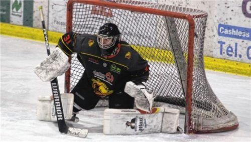 Auch Aibdogs-Torwart Michael Fischer konnte die Niederlage nicht verhindern.Foto Hadersbeck