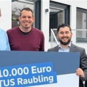 10000 Euro für den TuS Raubling