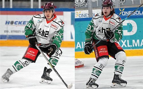 DEL2-Debüt im Prestige-Derby: Jannick Stein (links) und Andreas Schneider bekamen danach sogar Lob vom Chef.