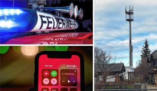 Der Mobilfunkmast in Au, der Anfang 2024 aufgestellt worden ist, wird derzeit nur von der Telekom genutzt. Die dortige Feuerwehr, die auf Vodafone setzt, hat dagegen weiterhin extreme Netzprobleme. Foto  Strim, dpa