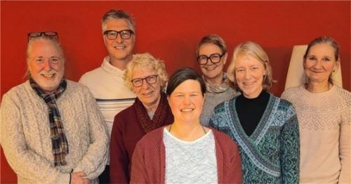 Der neue Vorstand von Bündnis 90/Die Grünen: (von links) Jan Woköck, Iris Heinemann, Norman Richter, Diana Genius, Martina Thalmayr, Katharina Dietl sowie Alexandra Woköck. Foto re