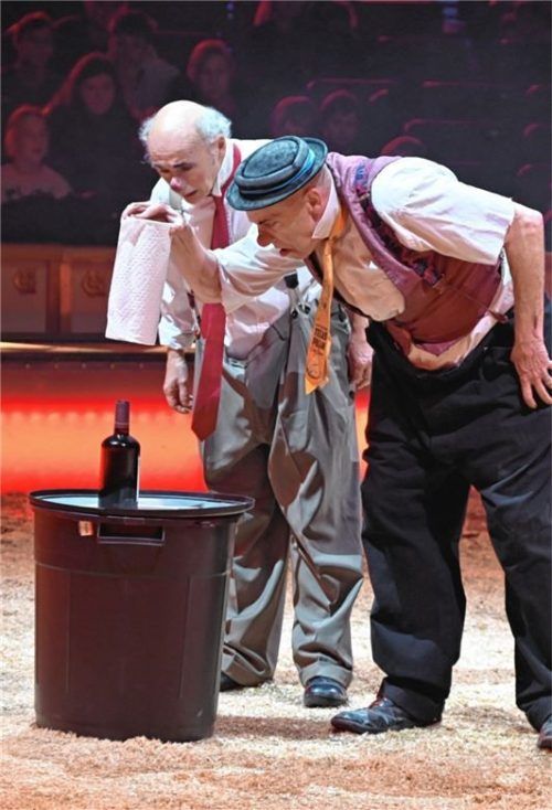 Die beiden Clowns Tom und Pepe sorgten für zahlreiche Lacher im Publikum. Fotos Schlecker