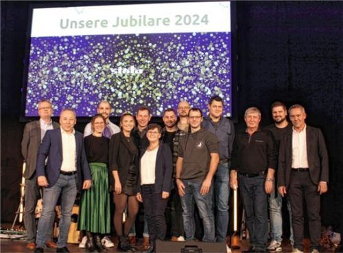 Die Jubilare freuten sich über die Ehrungen. Fotos re