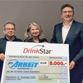 Drinkstar unterstützt Verein Pro Arbeit