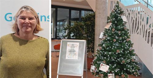 Heuer gibt es einen „WeihnachtsWunschBaum“ für einsame Senioren. Initiiert hat diese Aktion Gertraud Schiffer, Geschäftsführerin der Nachbarschaftshilfe Kolbermoor. Fotos Beuerlein/Riediger