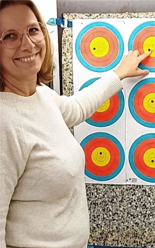 Insgesamt können an einer Zielscheibe zehn Ringe geholt werden. Foto Beuerlein