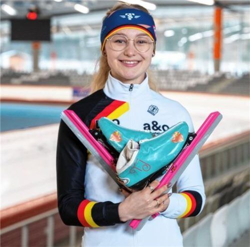 Maira Jasch vom DEC Inzell war mit ihrer Weltcup-Premiere durchaus zufrieden.Foto Ernst Wukits