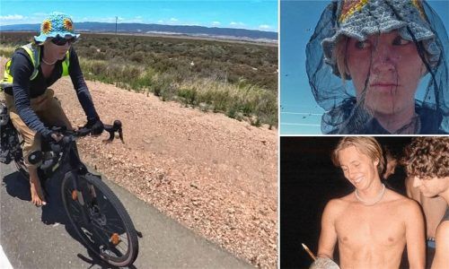 Marinus Obermair aus Flintsbach ist seit mehreren Monaten auf Weltreise. Seine jüngsten Abenteuer: nach Bali geschwommen und mit dem Radl Australien durchquert. Foto privat (Montage)