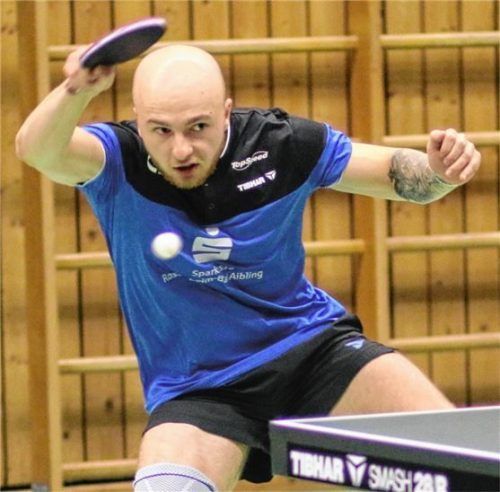Maximilian Loof wusste beim SV-DJK Kolbermoor sowohl im Einzel als auch im Doppel zu überzeugen.Foto Gerhard Erlich