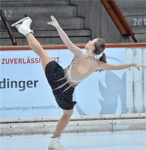 Melanie Weber (ERC Bad Aibling) gewann bei den Nachwuchs B Mädchen. Foto Silvio Quattrin