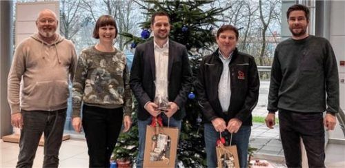 Michael (v.l.) und Veronika Ostermaier, Andreas Wolfswinkler, Erwin Fellner und Max-Xaver Ostermaier.