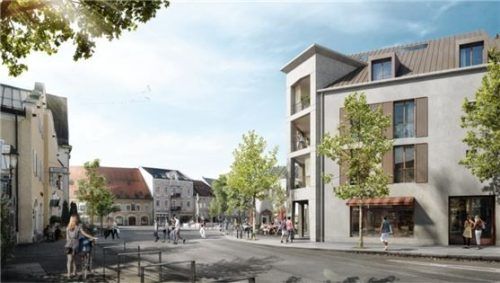Mitten am Bad Aiblinger Marienplatz realisiert Werndl & Partner mit dem LICHTSPIELHAUS ein besonderes Wohnprojekt.