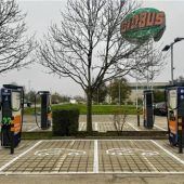 Schnellladesäulen beim GLOBUS