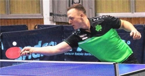 Stephan Kecht vom TuS Bad Aibling erreichte im Einzel die Endrunde und kam im Doppel ins Halbfinale.Foto gerhard Erlich
