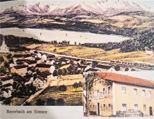 Und nun ganz anders: „Bayerbach am Simsee“. Die Postkarte stammt aus den 1930er-Jahren.Foto Höfer